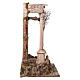 Temple with column, setting for 30-40 cm Neapolitan Nativity Scene, 90x70x50 cm s5