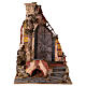 Ambientación templo con columna belén Nápoles 30-40 cm 90x70x50 cm s1