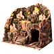 Borgo napoletano presepe 10 cm fontana case lontananza 30x35x25 cm s2