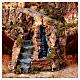 Village crèche Naples 12 cm grotte chute d'eau maisons au loin 45x60x35 cm s2