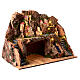 Borgo presepe napoletano 12-14 cm cascata villaggio montano 45x60x35 cm s4