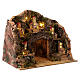 Borgo presepe 12 cm case miniatura Napoli illuminato 25x35x25 cm s3