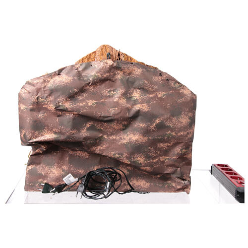 Krippenszenerie, neapolitanisches Dorf mit Brunnen und Mühle – geeignet für eine 12–14 cm Figurenserie 5