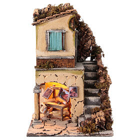 Haus des Malers, Krippenzubehör, neapolitanischer Stil, für 10-12 cm Figuren, 40x25x25 cm