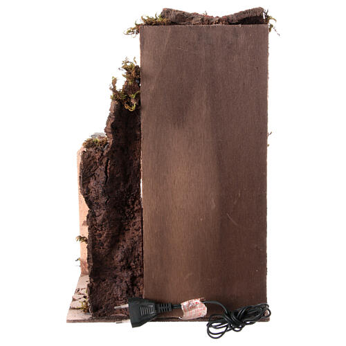 Casa stile 700 con arco banco formaggi presepe Napoli 10 cm 40x25x25 cm 4