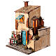 Casa vinaio presepe napoletano 10 cm stile 700 illuminata 35x25x25 cm s2
