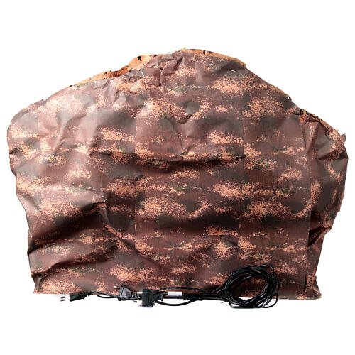 Krippenszenerie, neapolitanisches Dorf mit Mühle, Wasserfall und Ofen – geeignet für eine 12–14 cm Figurenserie 6