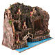Borgo presepe napoletano 10 cm grotta illuminata 40x50x25 cm s3