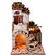 Home with brick oven pizza stand 18th century nativity scene 10 cm 40x25x25 cm s1