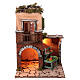 Maison étal marchand légumes crèche napolitaine XVIIIe 12 cm 35x25x25 cm s1