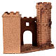 Castillo con torreón belén 8 cm napolitano corcho 25x30x20 cm s4