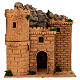 Château avec donjon crèche napolitaine 8 cm liège 25x30x20 cm s1