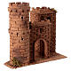 Castelo com torre presépio napolitano 8 cm cortiça 25x30x20 cm s3