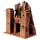 Castillo montano belén 8 cm Nápoles corcho 30x25x15 cm s2