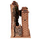 Castelo de montanha presépio napolitano 8 cm cortiça 30x25x15 cm s4