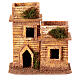 Maison miniature arrière-plan crèche napolitaine 3 cm 15x15x10 cm s1