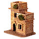 Casa miniatura distante para presépio napolitano 3 cm 15x15x10 cm s2