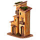 Scena tre case presepe 6 cm Napoli sughero 20x15x10 cm s2