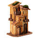 Scena tre case presepe 6 cm Napoli sughero 20x15x10 cm s3