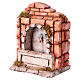 Fontaine crèche napolitaine 10 cm briques rouges 20x15x10 cm s2