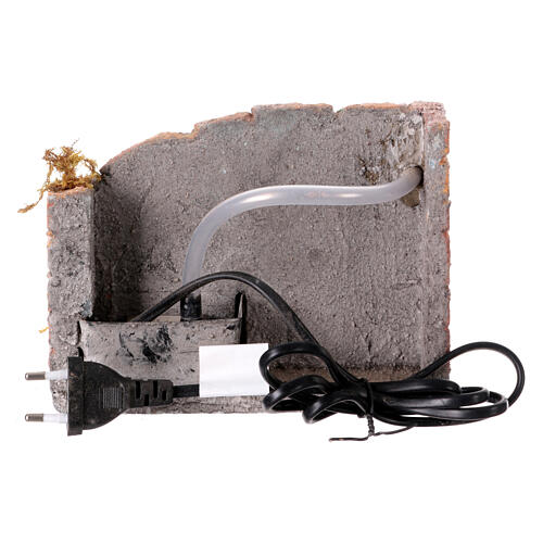 Neapolitan nativity scene downstream fountain 10 cm painted 13x17.5x14 cm 5