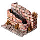 Neapolitan nativity scene downstream fountain 10 cm painted 13x17.5x14 cm s3