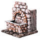 Neapolitan nativity scene gray stone arch fountain 12 cm 20x15x15 cm s2