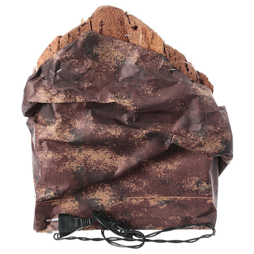 Scenografia ze stajenką i zabudowaniami – szopka neapolitańska, do figurek 12 cm, 33,5×27×19 cm 4