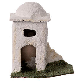 Miniature house in Arabic style for 4 cm Neapolitan nativity Scene, 12x12x10 cm