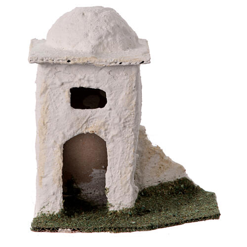 Miniature house in Arabic style for 4 cm Neapolitan nativity Scene, 12x12x10 cm 1