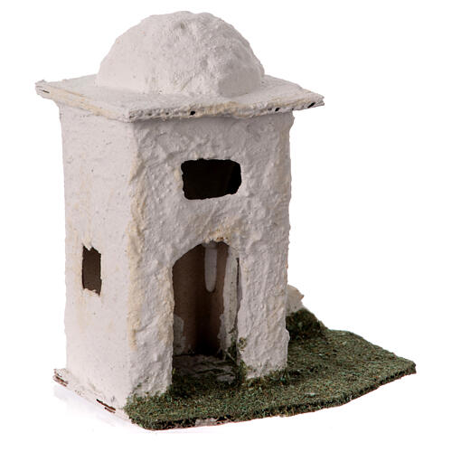 Miniature house in Arabic style for 4 cm Neapolitan nativity Scene, 12x12x10 cm 3