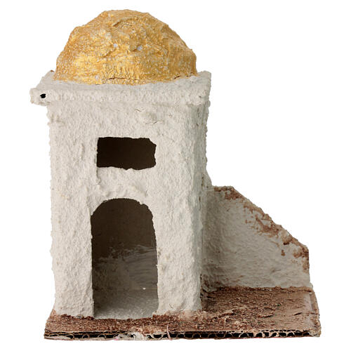 Miniature house in Arabic style for 4 cm Neapolitan nativity Scene, 12x12x10 cm 1