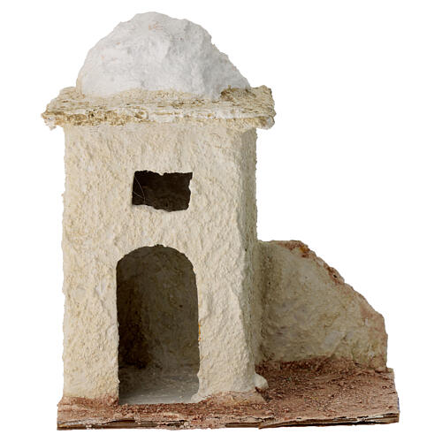 Miniature house in Arabic style for 4 cm Neapolitan nativity Scene, 12x12x10 cm 4