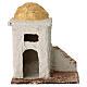 Miniature house in Arabic style for 4 cm Neapolitan nativity Scene, 12x12x10 cm s1