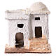 Miniature house with steps for 3 cm Neapolitan Nativity Scene, background setting, 10x10x5 cm s1