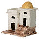 Miniature house with steps for 3 cm Neapolitan Nativity Scene, background setting, 10x10x5 cm s2