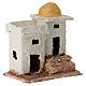 Miniature house with steps for 3 cm Neapolitan Nativity Scene, background setting, 10x10x5 cm s3