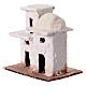 Miniatur-Doppelhaus, arabischer Stil, Krippenzubehör, für neapolitanische 3 cm Krippe, 10x10x5 cm s2