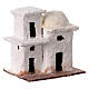 Miniatur-Doppelhaus, arabischer Stil, Krippenzubehör, für neapolitanische 3 cm Krippe, 10x10x5 cm s3