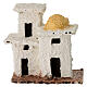 Miniature double house in Arabic style for 3 cm Neapolitan Nativity Scene, background setting, 10x10x5 cm s1