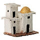 Miniature double house in Arabic style for 3 cm Neapolitan Nativity Scene, background setting, 10x10x5 cm s3