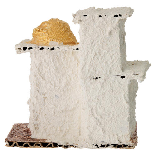 Maison double style arabe miniature crèche napolitaine 3 cm 10x10x5 cm 5