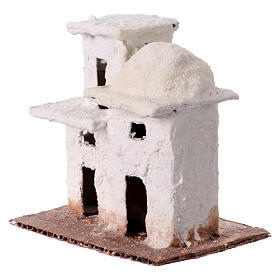 Casa dupla estilo árabe em miniatura presépio napolitano 3 cm 10x10x5 cm