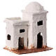 Miniatur-Doppelhaus, arabischer Stil, Krippenzubehör, für neapolitanische 4 cm Krippe, 10x10x5 cm s3