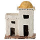 Double house in Arabic style for 4 cm Neapolitan Nativity Scene, background setting, 10x10x5 cm s1