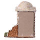 Miniature stone house in Arabic style for 4 cm Neapolitan Nativity Scene, background setting, 12x12x10 cm s4