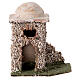 Maison en pierre miniature crèche napolitaine 4 cm style arabe 12x12x10 cm s1