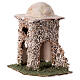 Maison en pierre miniature crèche napolitaine 4 cm style arabe 12x12x10 cm s2