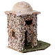 Maison en pierre miniature crèche napolitaine 4 cm style arabe 12x12x10 cm s3