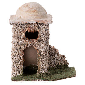 Casa de pedra em miniatura presépio napolitano 4 cm 12x12x10 cm